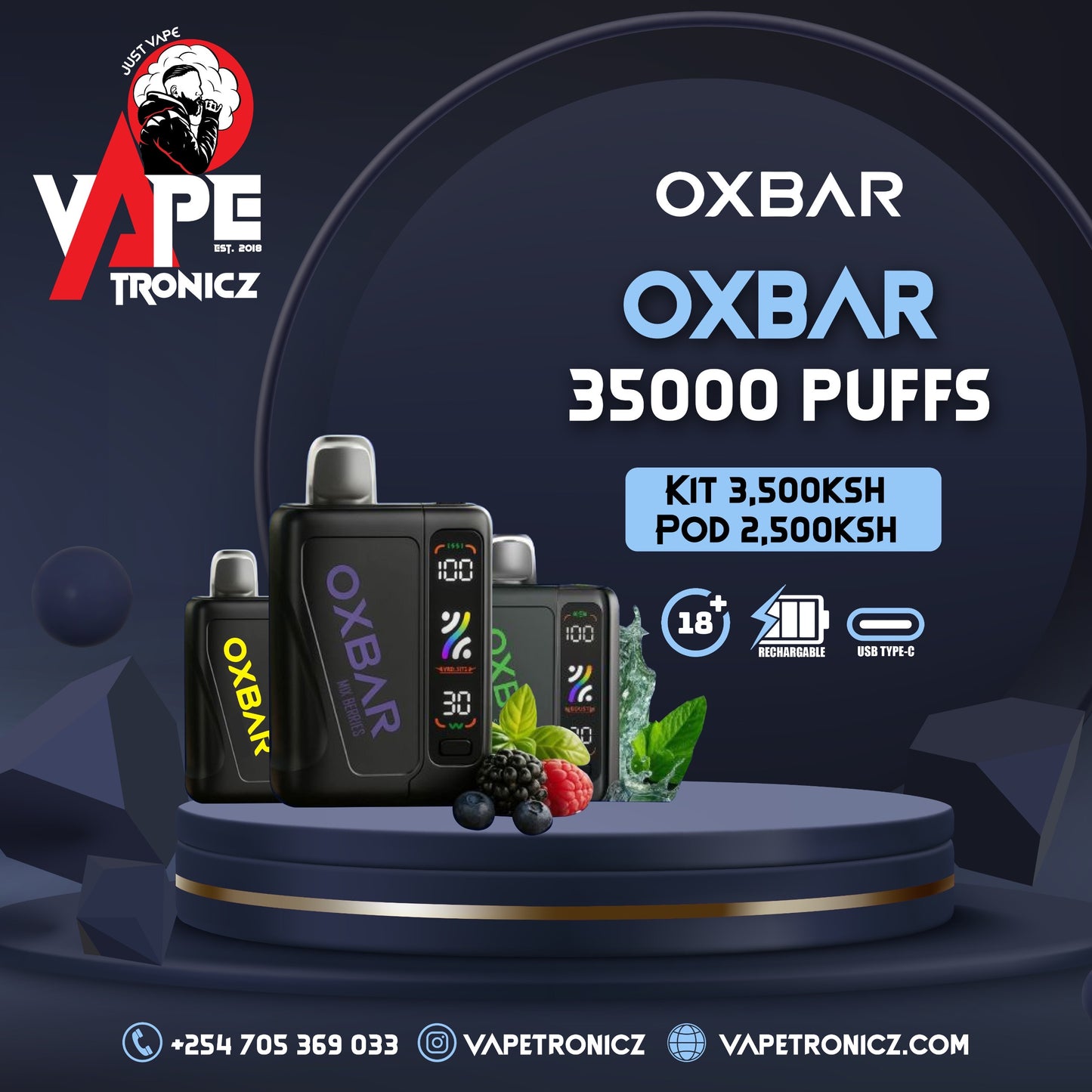 OXBAR SVOPP 35,000 PUFFS 5% NICOTINE