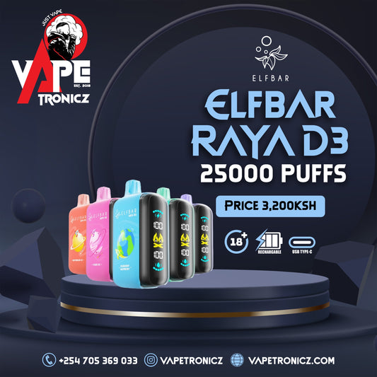 Elfbar Raya D3 25,000 Puffs 5% Nicotine