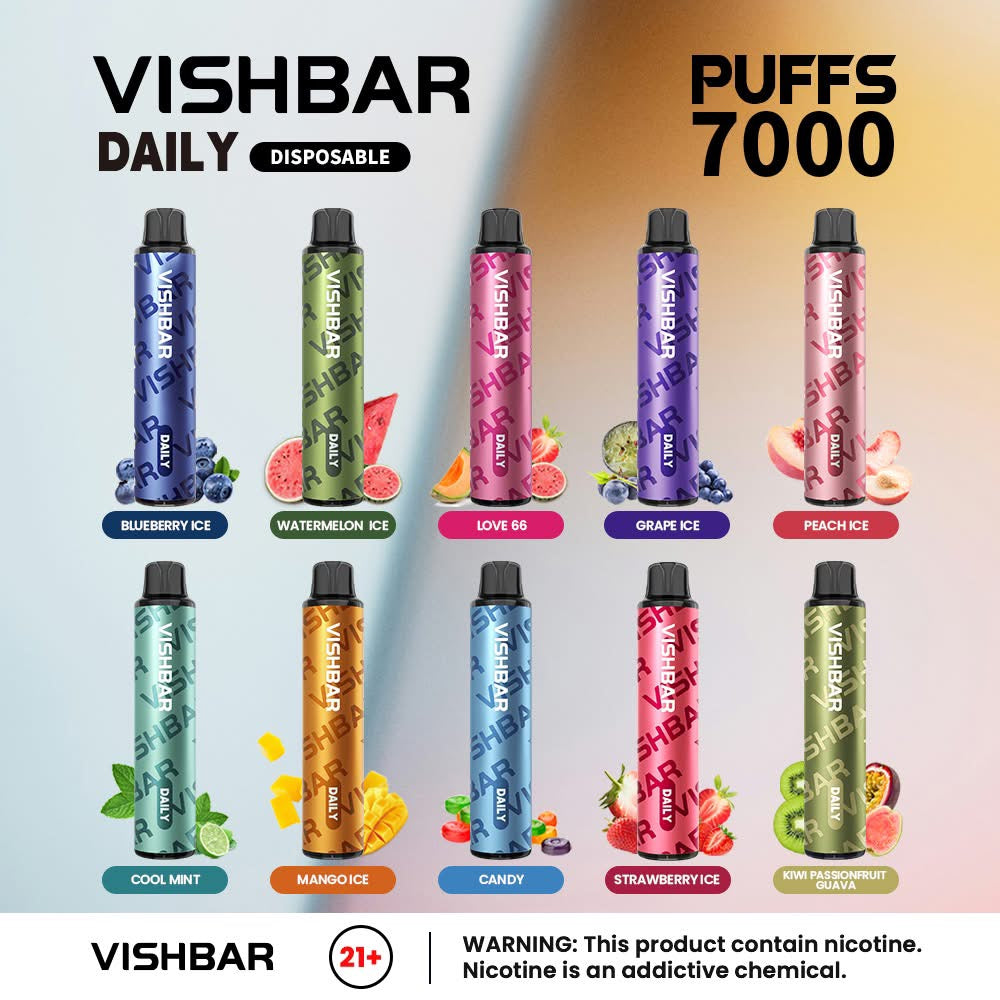 VISHBAR 7,000 PUFFS 5% NICOTINE